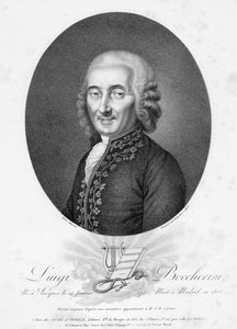 Luigi Boccherini, inciso da Bourgeois de la Richardiere, c.1806 da French School